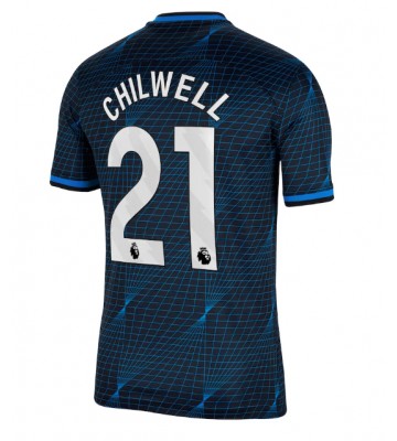 Chelsea Ben Chilwell #21 Koszulka Wyjazdowych 2023-24 Krótki Rękaw